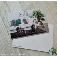Life is better with a Dackel - Postkarte A6-Format